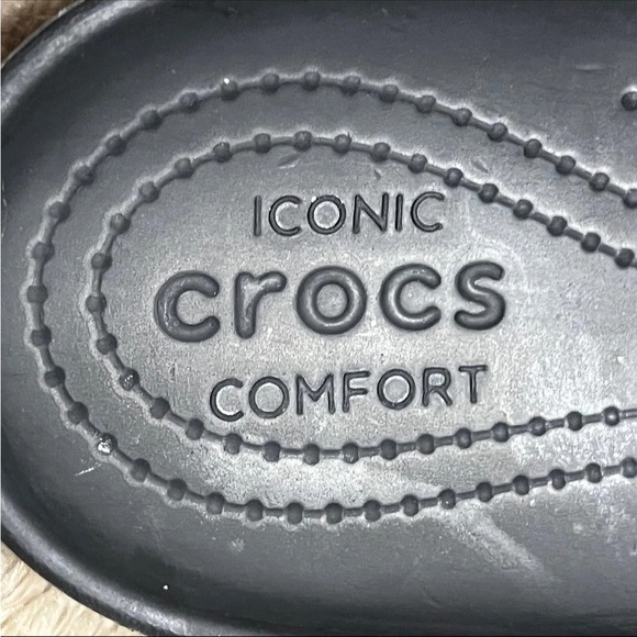 Crocs Iconic Comfort Kadee II Black Flip Flop Sandals Womens Size 11 - Picture 5 of 15